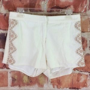 Miss Me cotton/linen embroidered shorts M